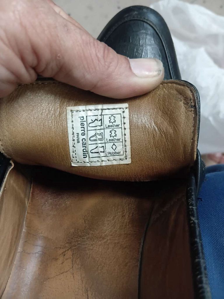 Giày lười Pierre Cardin Da Đen Nam 42. Mua bán Giày dép tại Quận Cẩm Lệ Đà Nẵng được đăng bởi Quocnghian Tran hình 1