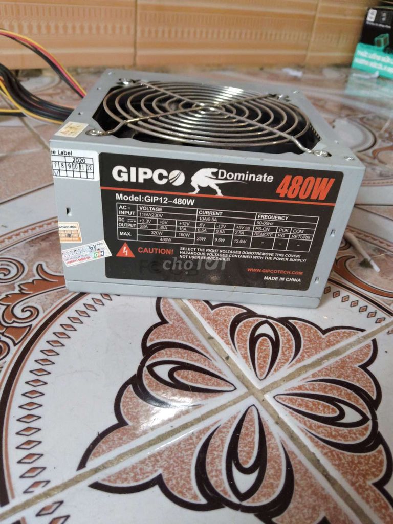 Nguồn máy tính GIPCO GIP12-480W 480W cũ. Mua bán Linh kiện (RAM, Card...) tại Huyện Gia Lâm Hà Nội được đăng bởi im lmaga hình 1