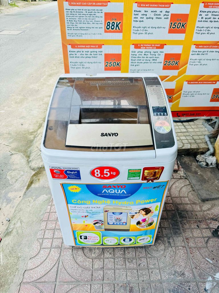 máy giặt sanyo 8,5kg tiết kiệm điện