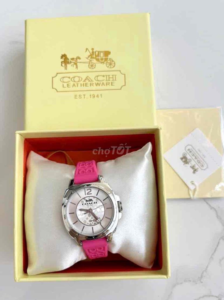 Đồng hồ Coach Nữ Silicon Hồng 36. Mua bán Đồng hồ tại Huyện Cam Lâm Khánh Hòa được đăng bởi TRƯƠNG THỊ SHOP hình 1