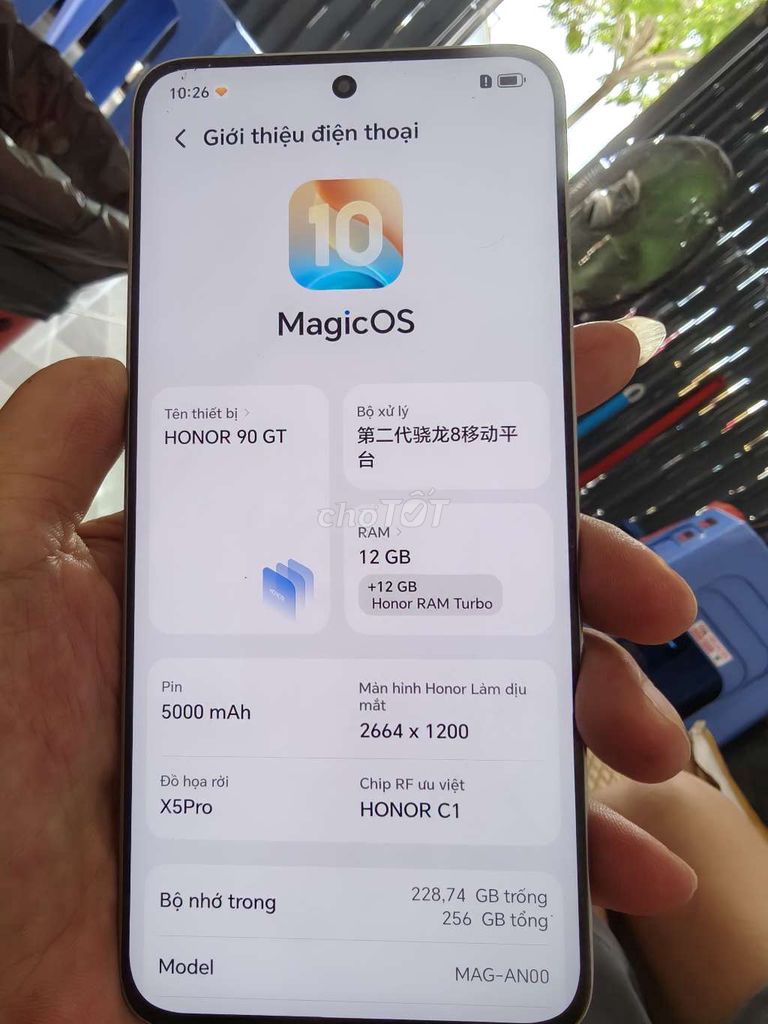 Honor 90 GT 12GB/256GB 98%. Mua bán Điện thoại tại Thành phố Bến Tre Bến Tre được đăng bởi Từ Tuấn Bến Tre hình 1