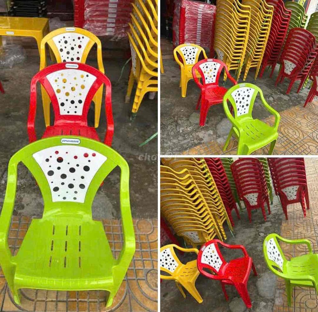 Ghế nhựa ViphaHome Đa màu. Mua bán Bàn ghế tại Thành phố Bà Rịa Bà Rịa - Vũng Tàu được đăng bởi kho nệm tổng hợp hình 1