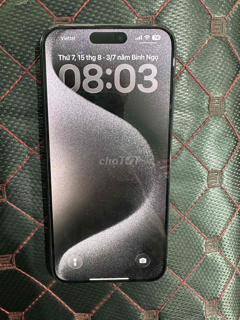 Apple iPhone 15 Pro Max 256GB Đen. Mua bán Điện thoại tại Thành phố Thuận An Bình Dương được đăng bởi Long hình 1
