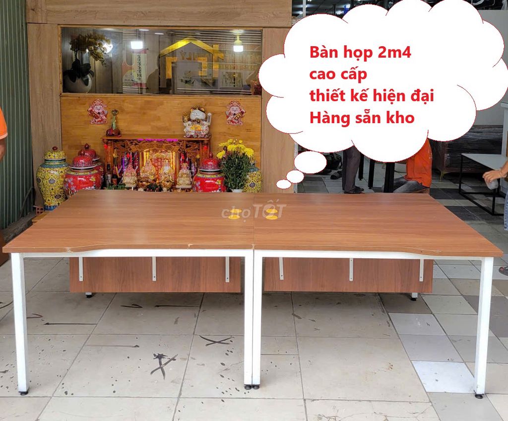 Bàn họp Gỗ Kim loại 2m4 Hiện đại,bàn làm việc nhóm. Mua bán Đồ dùng văn phòng tại Quận Gò Vấp Tp Hồ Chí Minh được đăng bởi Shop Nội thất Phú Nhàn hình 1