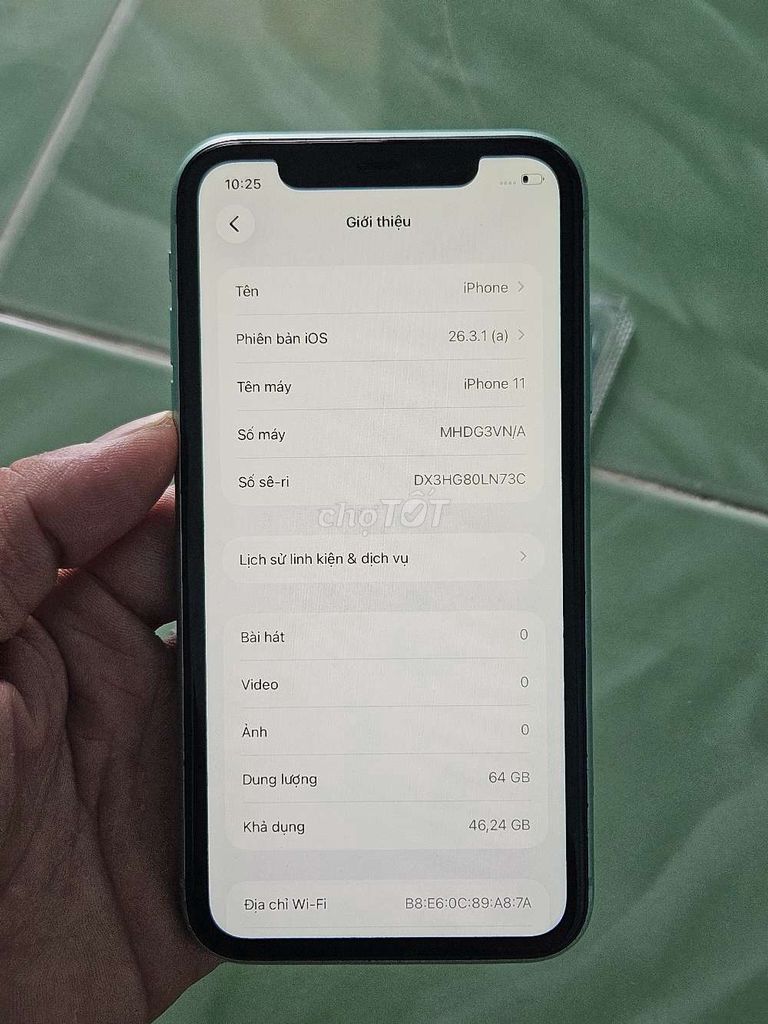 Apple iPhone 11 64GB Xanh pin 100%. Mua bán Điện thoại tại Thành phố Thủ Dầu Một Bình Dương được đăng bởi Nga tuấn Đt Giá rẻ hình 1
