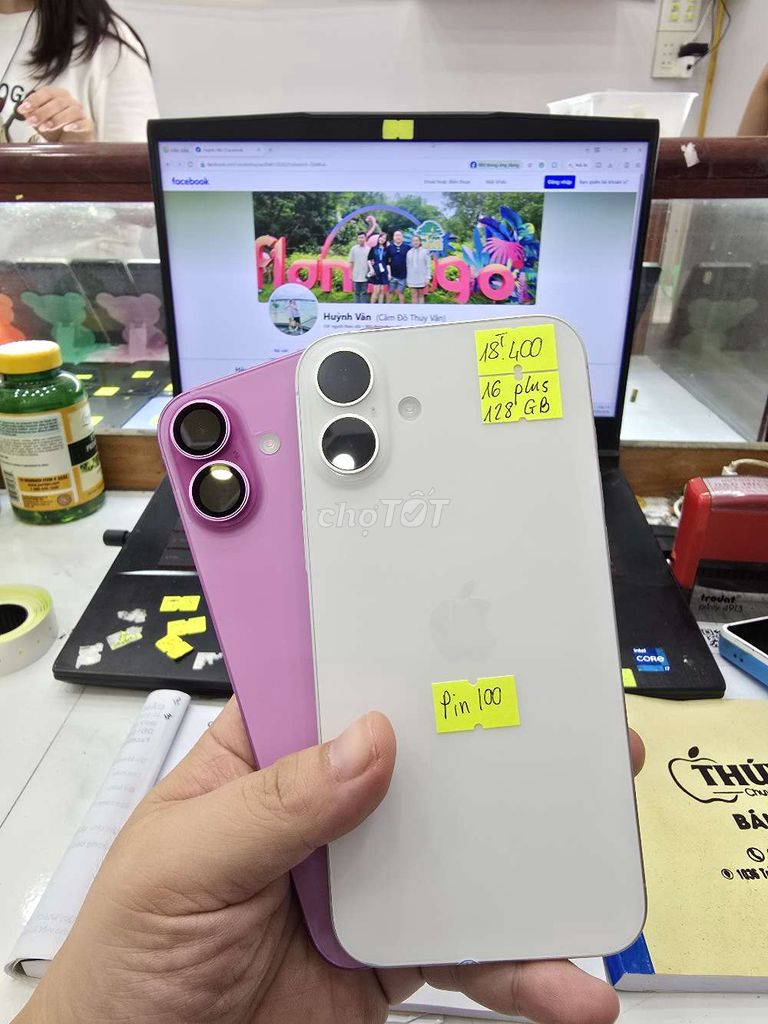 iPhone 16 Plus 128GB - Có Khe Sim. Mua bán Điện thoại tại Thành phố Long Xuyên An Giang được đăng bởi Facebook Cầm Đồ Thúy Vân hình 1