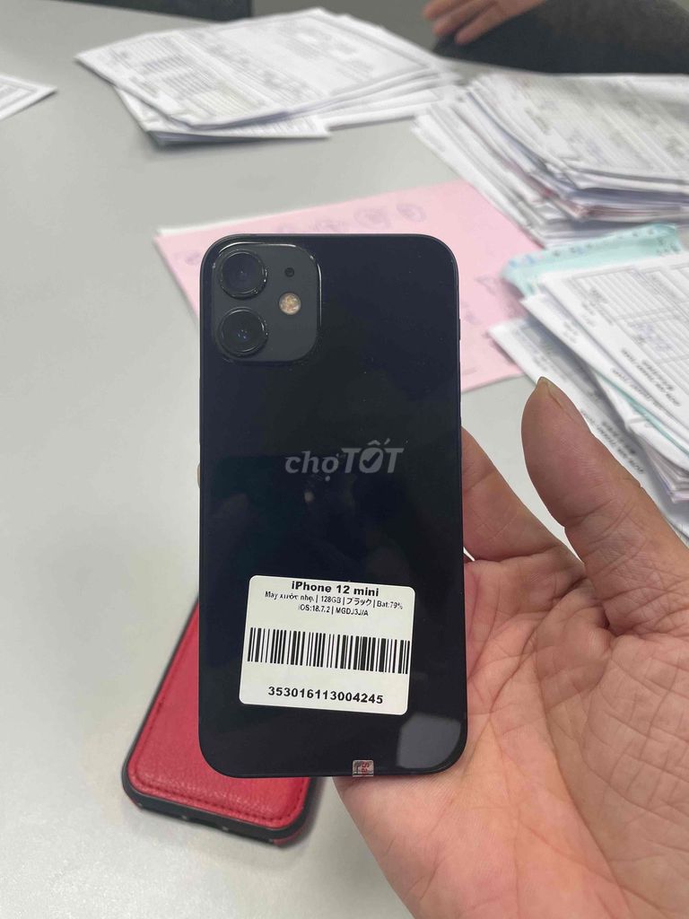 iPhone 12 mini 128GB màu đen, chạy iOS 18.7.2.. Mua bán Điện thoại tại Thành phố Bắc Ninh Bắc Ninh được đăng bởi jimmy hình 1