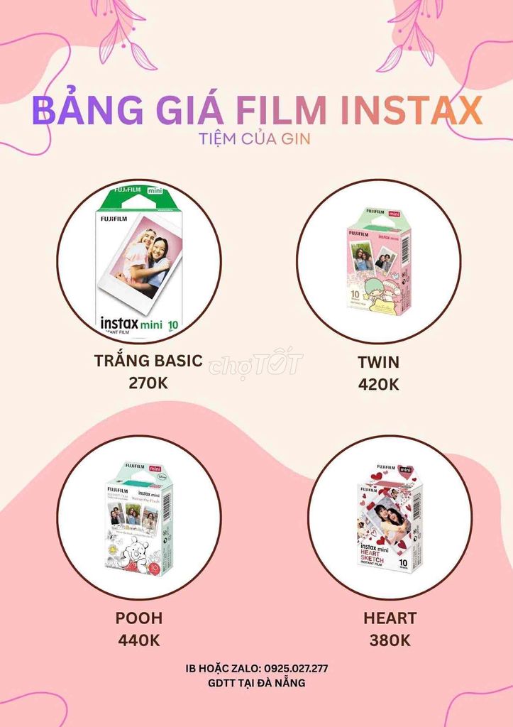 Hộp Film Instax Mini Trắng Basic. Mua bán Máy ảnh, Máy quay tại Quận Liên Chiểu Đà Nẵng được đăng bởi Instax hình 1