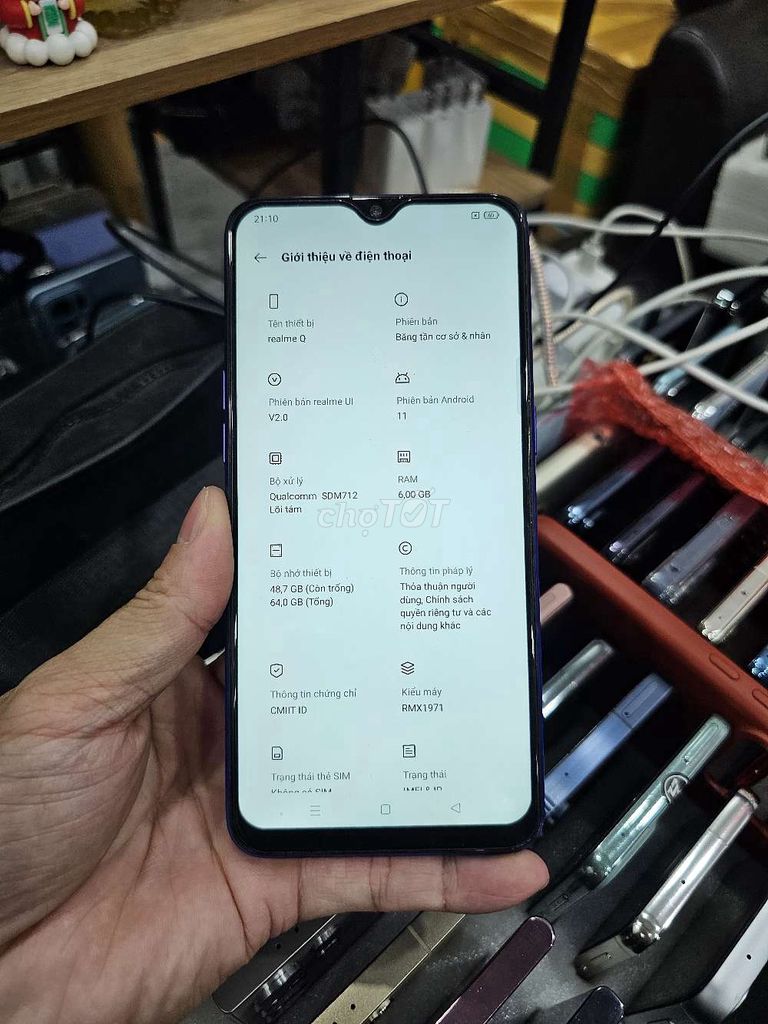 REALME Q XANH 6G/64G SNAP 712 KHỎE BỀN CHỤP ĐẸP. Mua bán Điện thoại tại Quận Tân Phú Tp Hồ Chí Minh được đăng bởi Ngô Minh Mobile  hình 2
