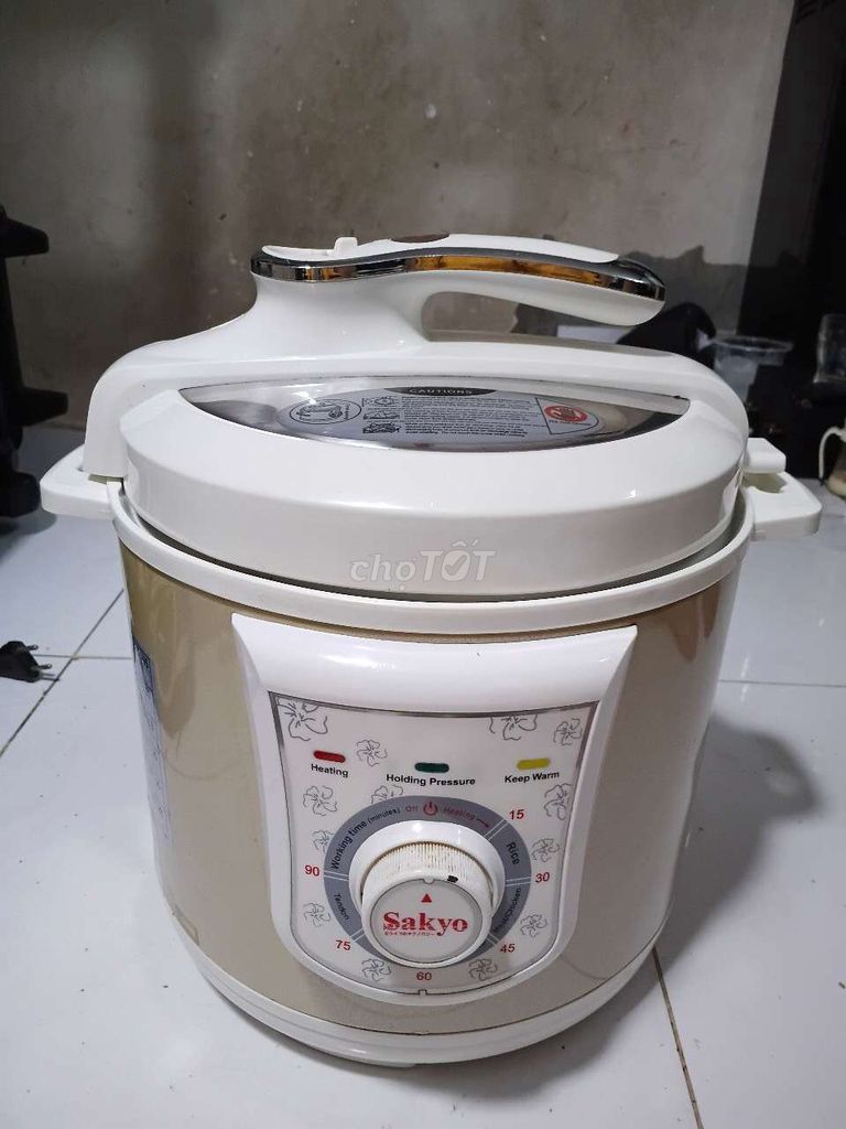 Nồi áp suất Sakyo Kim loại, Nhựa Trắng, Vàng đồng. Mua bán Bếp, lò, đồ điện nhà bếp tại Quận Phú Nhuận Tp Hồ Chí Minh được đăng bởi Hằng hình 1