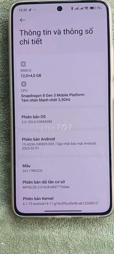 Bán Redmi k80 ram 12gb 256gb snap 8 gen 3 mạnh mẽ. Mua bán Điện thoại tại Quận 10 Tp Hồ Chí Minh được đăng bởi  THU MUA LAPTOP Duc Tuan hình 1