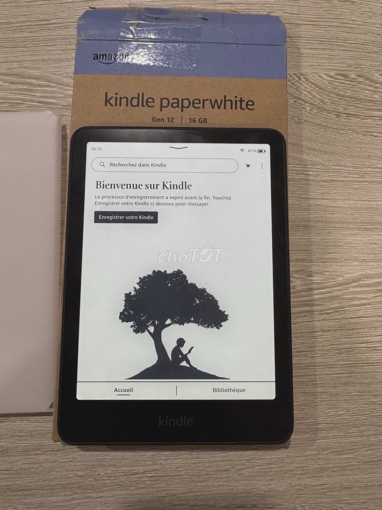 Máy đọc sách Amazon Kindle Paperwhite 12 16GB Đen. Mua bán Máy tính bảng tại Quận Đống Đa Hà Nội được đăng bởi Voi Còi hình 1