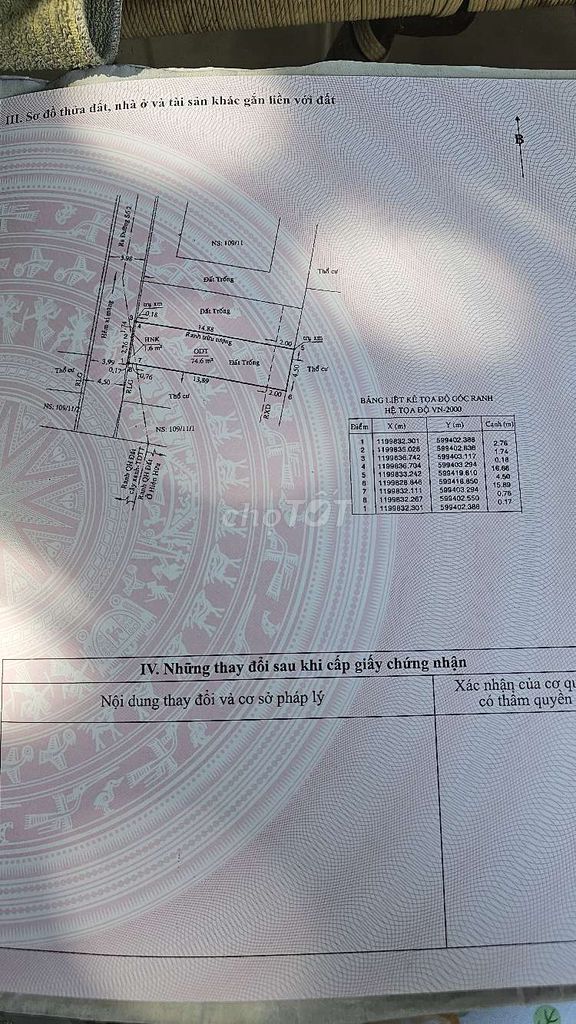 Đất nhìn sang khu liên hợp thể dục thể thao - Diện tích 76,2 m2