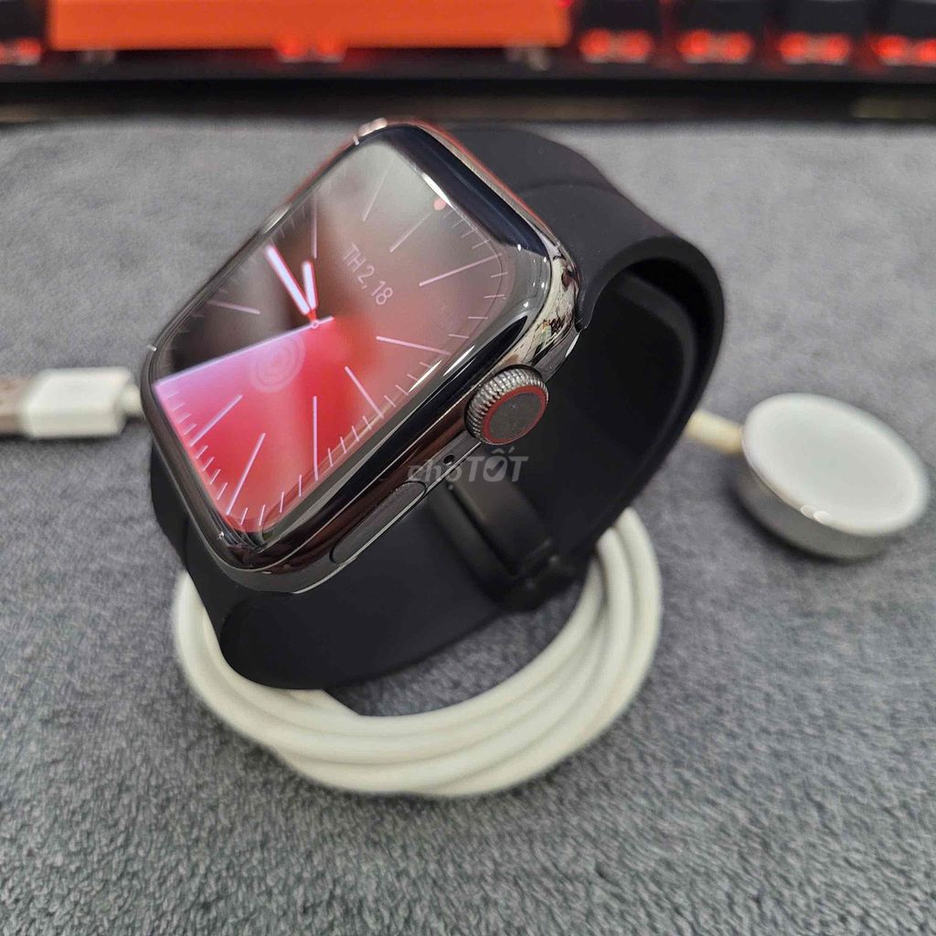 Apple Watch Thép 6 graphite 44mm