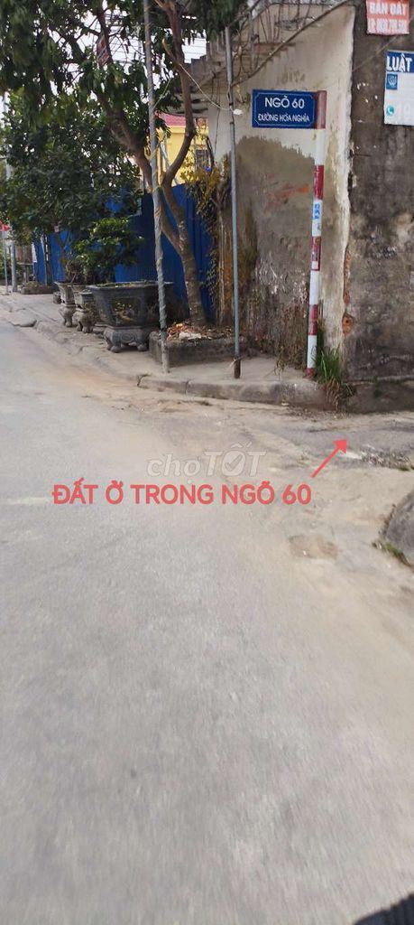 Cần bán Lô đất trong ngõ 60 Hòa Nghĩa, quận Dương Kinh, Hải Phòng.