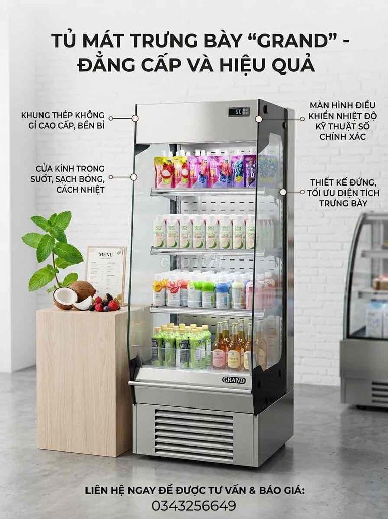 Tủ mát trưng bày GRAND Bạc. Mua bán Tủ lạnh tại Thành phố Thủ Đức Tp Hồ Chí Minh được đăng bởi Lê Quốc Long hình 1