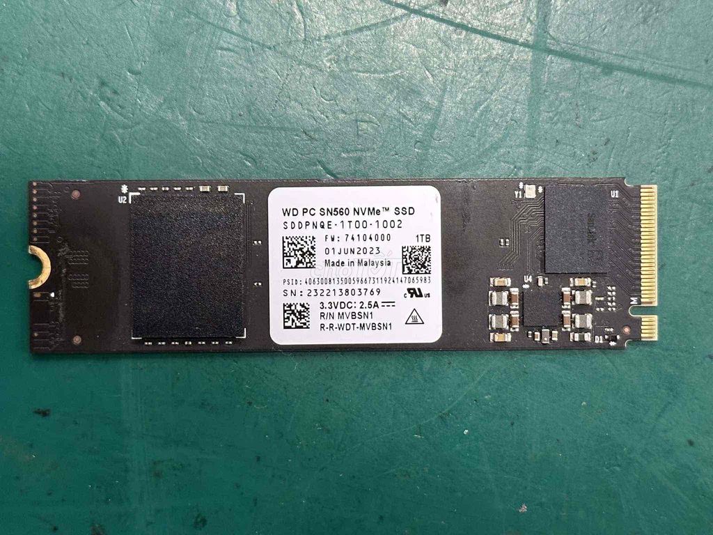 SSD WD SN560 1TB SK 99%. Mua bán Linh kiện (RAM, Card...) tại Quận Bình Tân Tp Hồ Chí Minh được đăng bởi Đức PC hình 1