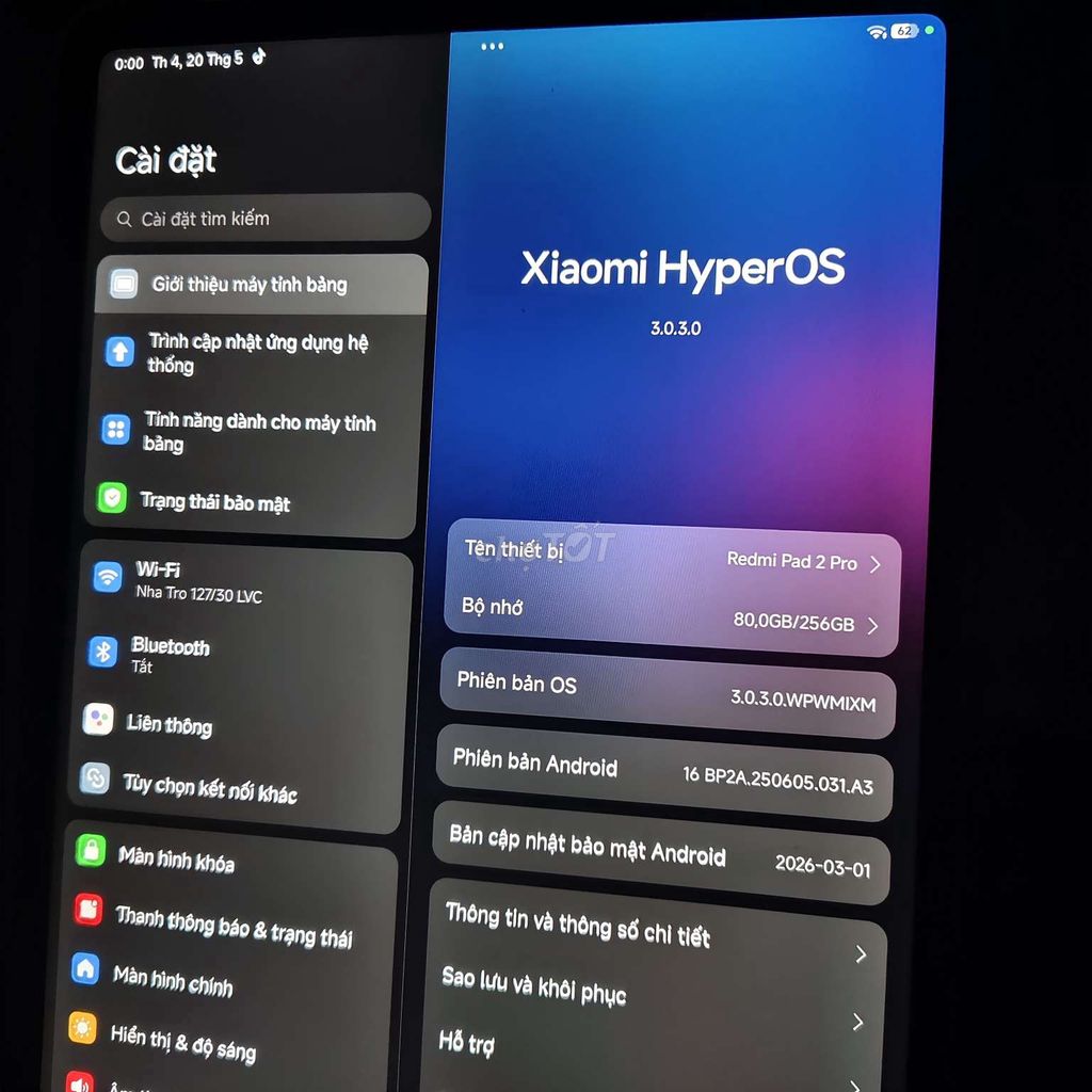 Xiaomi Redmi Pad 2 Pro 8GB/256GB. Mua bán Máy tính bảng tại Thành phố Thủ Đức Tp Hồ Chí Minh được đăng bởi Lê Quốc Thiện hình 1