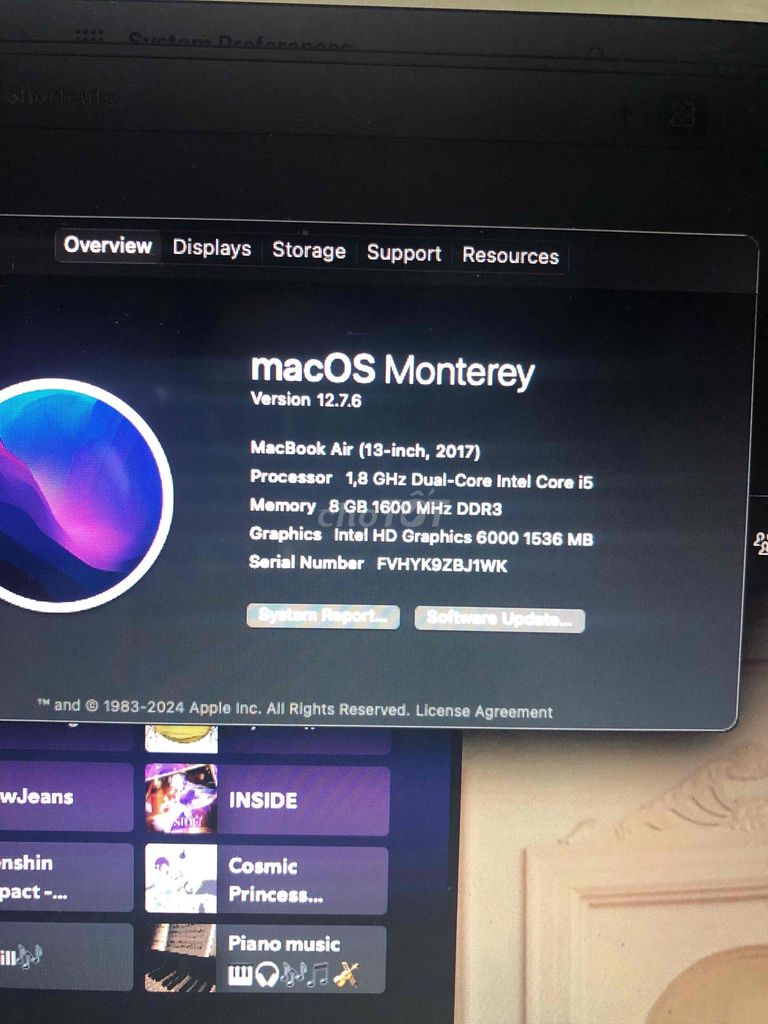 MacBook Air 13-inch, 2017. Mua bán Laptop tại Quận 10 Tp Hồ Chí Minh được đăng bởi Mai Đình Tước  hình 1