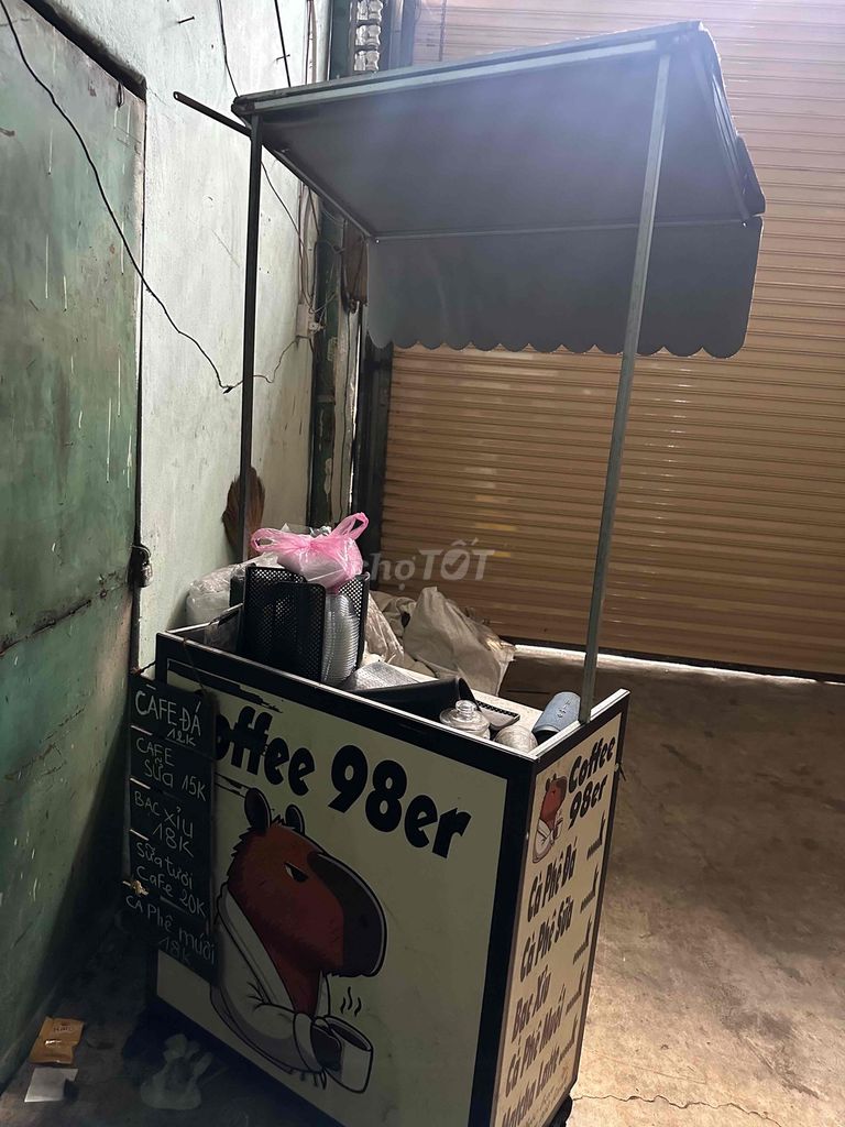 Xe cafe takeaway Kim loại Đen trắng. Mua bán Đồ chuyên dụng, Giống nuôi trồng tại Quận Bình Tân Tp Hồ Chí Minh được đăng bởi Trúc Đào hình 1