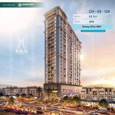 Apartment 63.3 m² · 2 bed · Mia Center Point