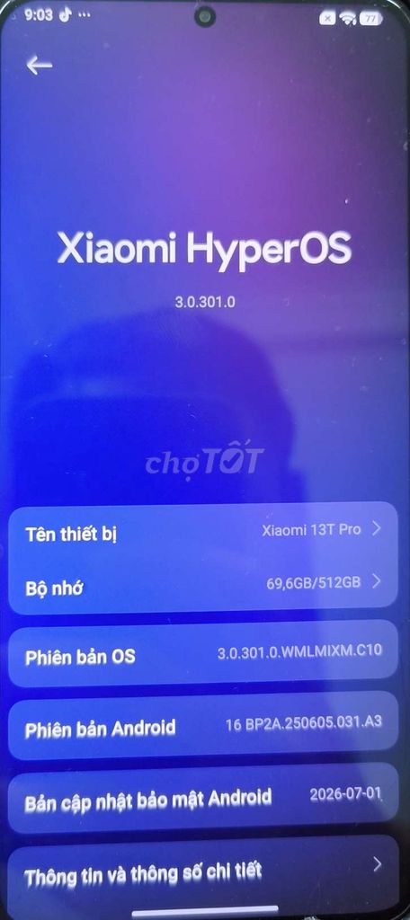 Xiaomi 13T Pro 512GB Đen. Mua bán Điện thoại tại Quận Long Biên Hà Nội được đăng bởi Hoàng Sơn hình 1