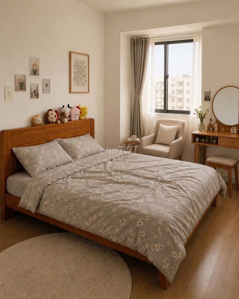 Giường Gỗ An Cường 1m8x2m Nâu 6 Hộp Tủ. Mua bán Giường, chăn ga gối nệm tại Quận 10 Tp Hồ Chí Minh được đăng bởi Hội Đồ Điện Tử hình 1