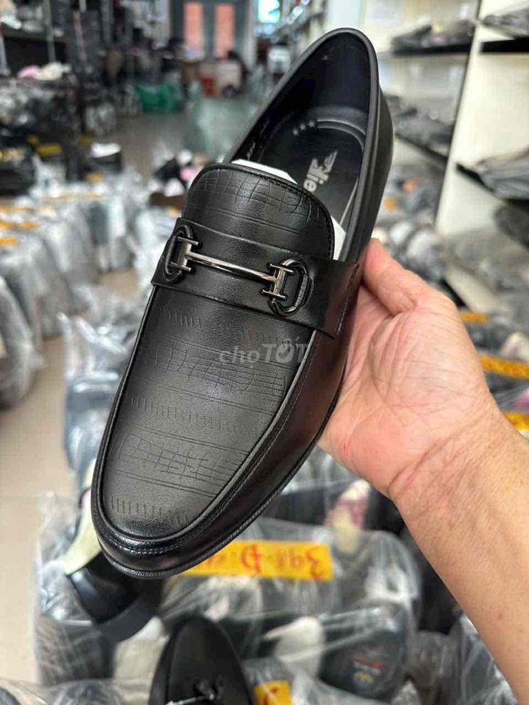 Giày da nam da bò đen. Mua bán Giày dép tại Huyện Trực Ninh Nam Định được đăng bởi thời trang nam hình 1