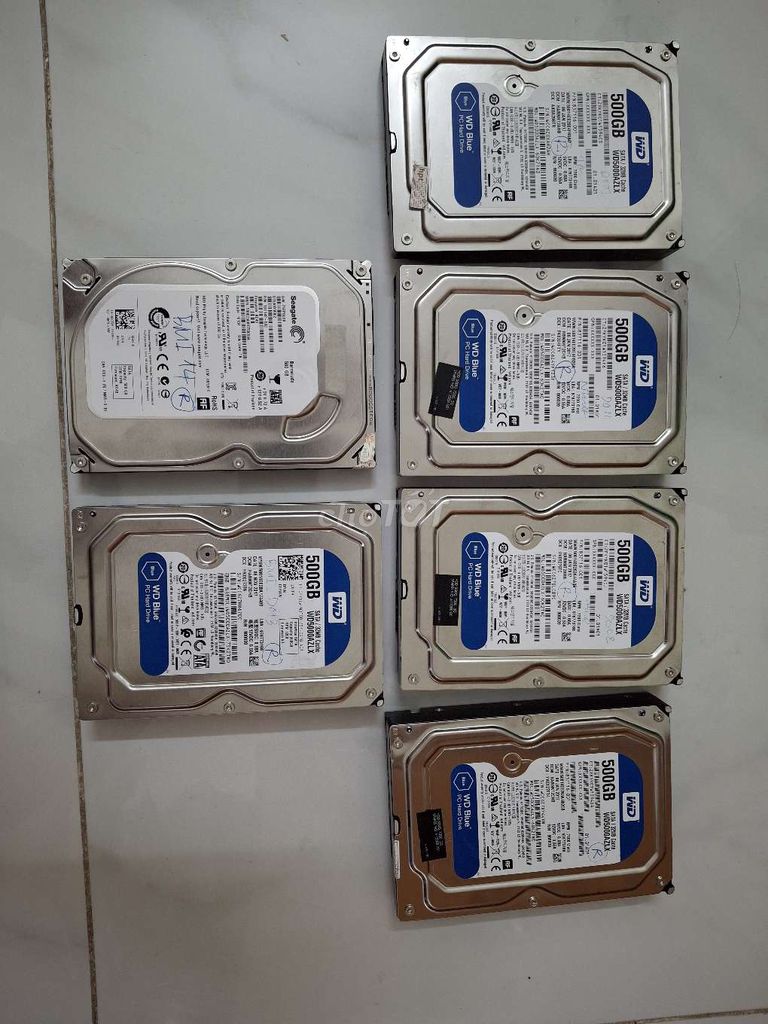 Thanh lý nhanh lô ổ cứng 500Gb