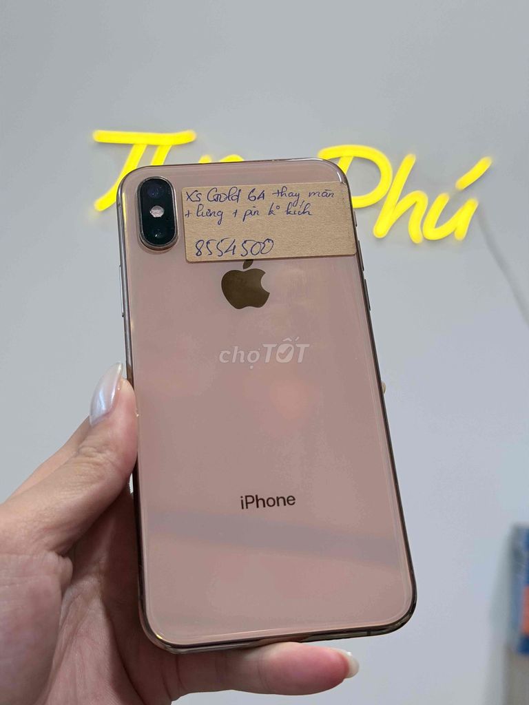iPhone Xs Gold 64gb Màn LK Mất Face Pin New. Mua bán Điện thoại tại Quận Thanh Khê Đà Nẵng được đăng bởi Thiên phú  hình 1
