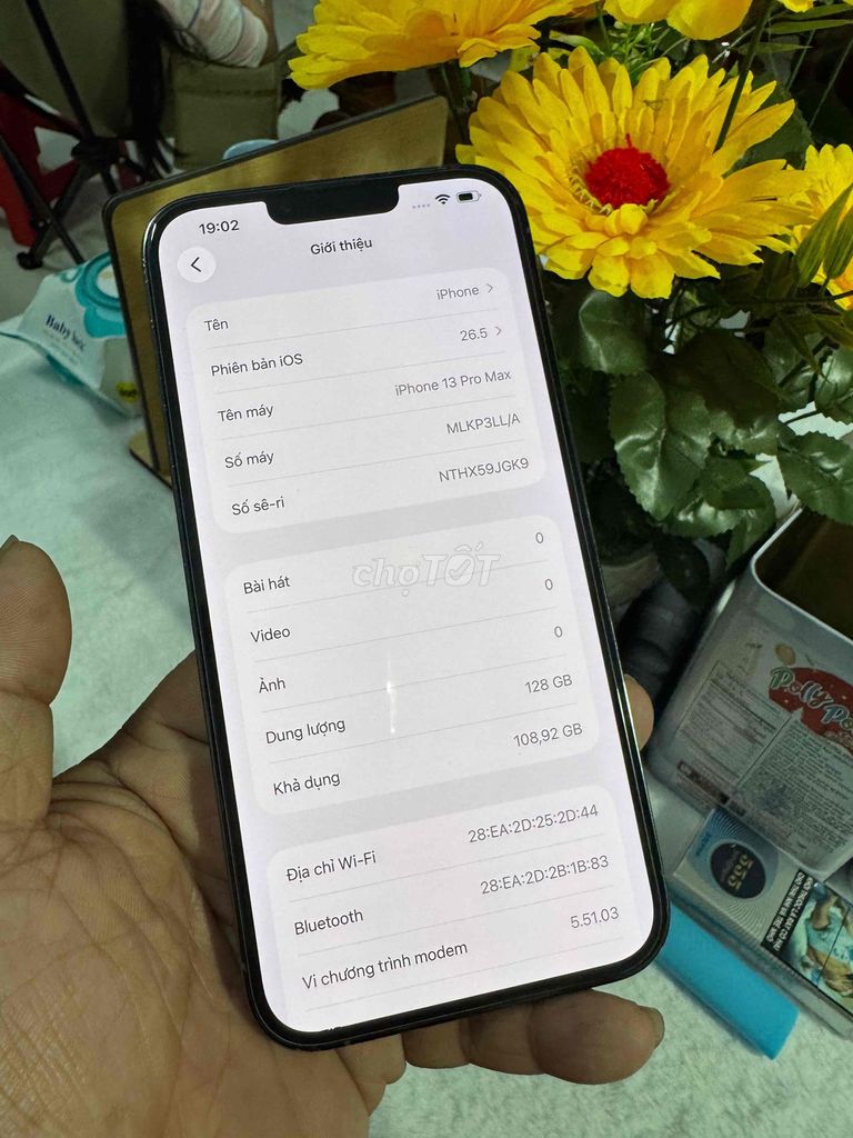 iPhone 13 Pro Max 128GB Xám Mỹ. Mua bán Điện thoại tại Thành phố Biên Hòa Đồng Nai được đăng bởi thanh hình 1
