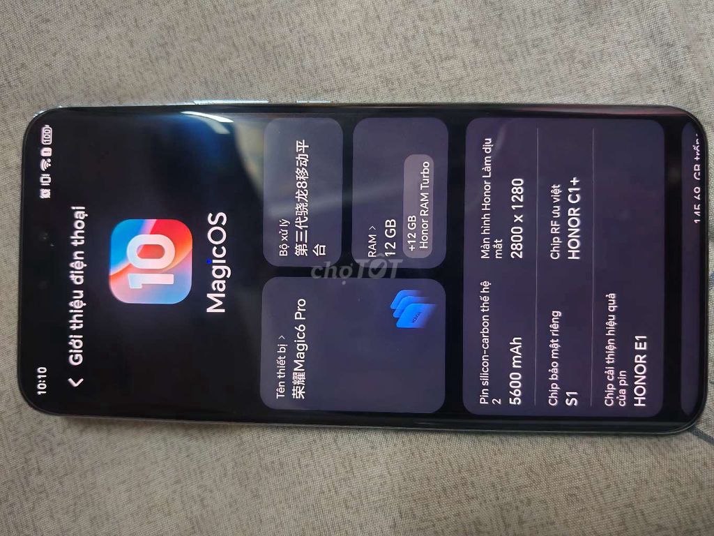 Honor Magic 6 Pro 12GB/256GB Xám Đã sử dụng. Mua bán Điện thoại tại Quận Liên Chiểu Đà Nẵng được đăng bởi Xiaomi hình 1