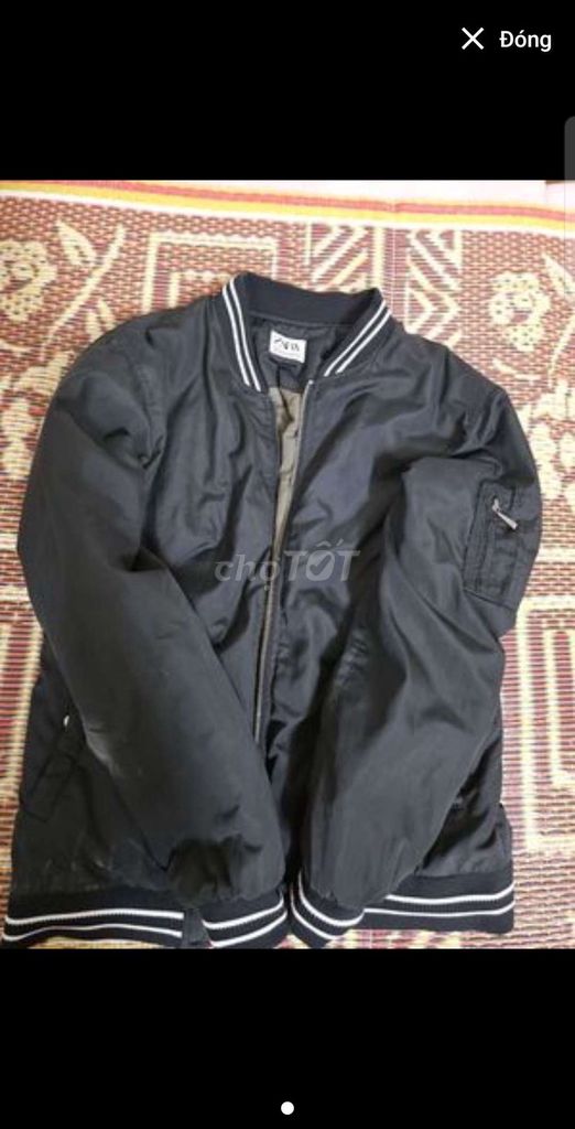 Áo khoác bomber Unisex vải dù Đen. Mua bán Quần áo tại Quận Ba Đình Hà Nội được đăng bởi Nam hình 1