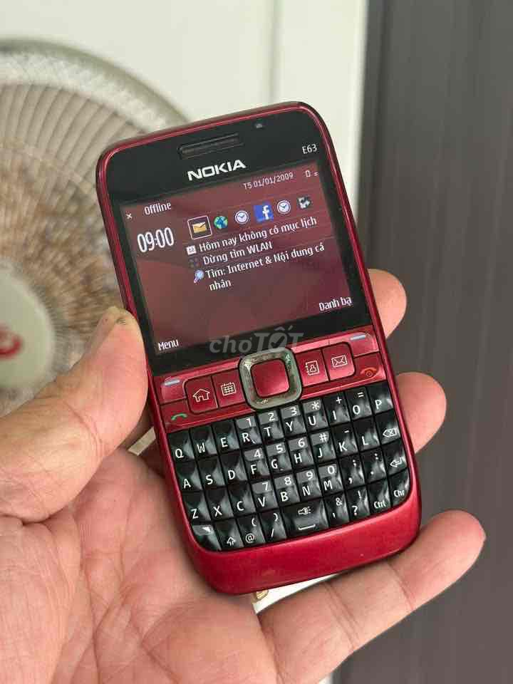 Nokia E63 Đỏ Nguyên bản. Mua bán Điện thoại tại Quận Tây Hồ Hà Nội được đăng bởi Hồng Ánh Nguyễn hình 1