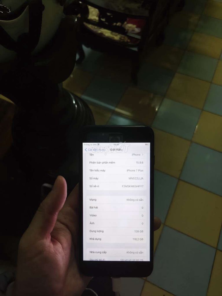 Apple iPhone 7 Plus 128GB Đen Đã sử dụng. Mua bán Điện thoại tại Thành phố Buôn Ma Thuột Đắk Lắk được đăng bởi Quốc Văn hình 1