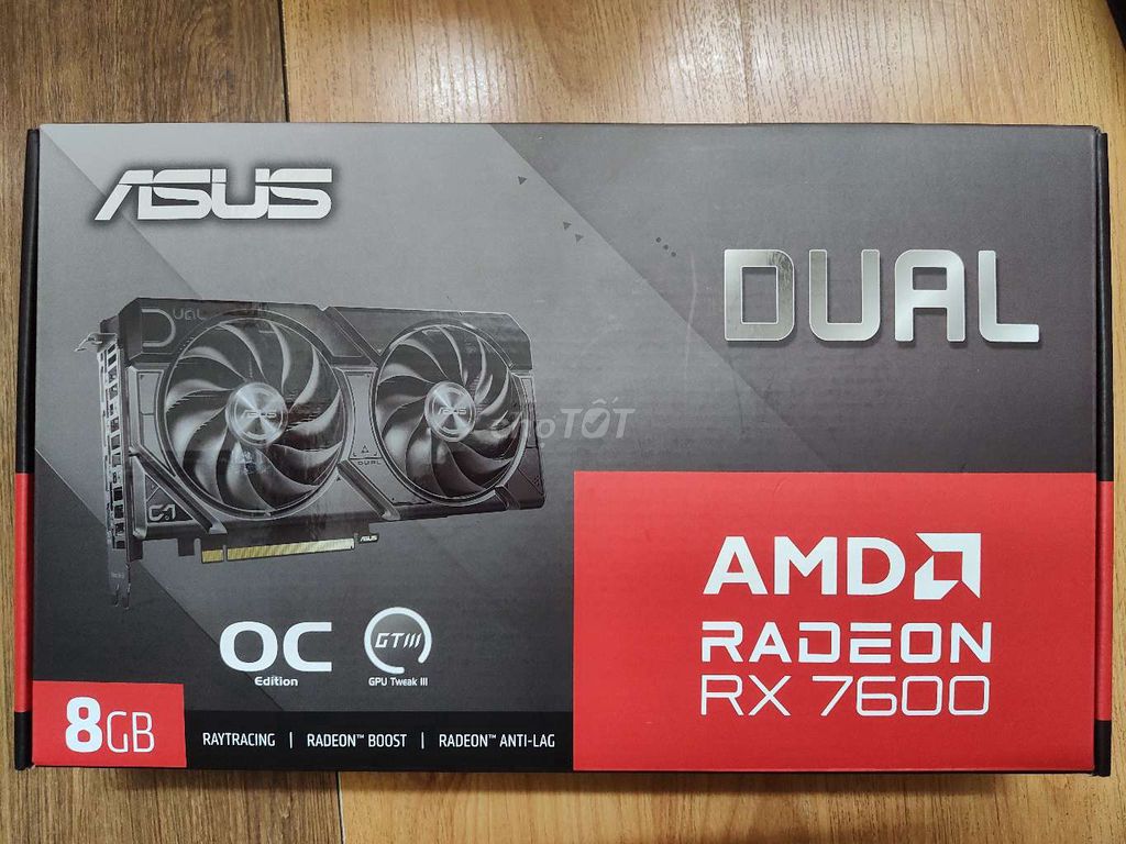 Card đồ họa ASUS DUAL RX 7600 OC 8GB. Mua bán Linh kiện (RAM, Card...) tại Quận Hai Bà Trưng Hà Nội được đăng bởi K MC hình 1