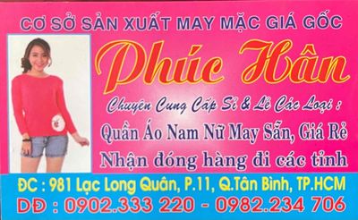cơ sở kinh doanh thời trang Phúc Hân