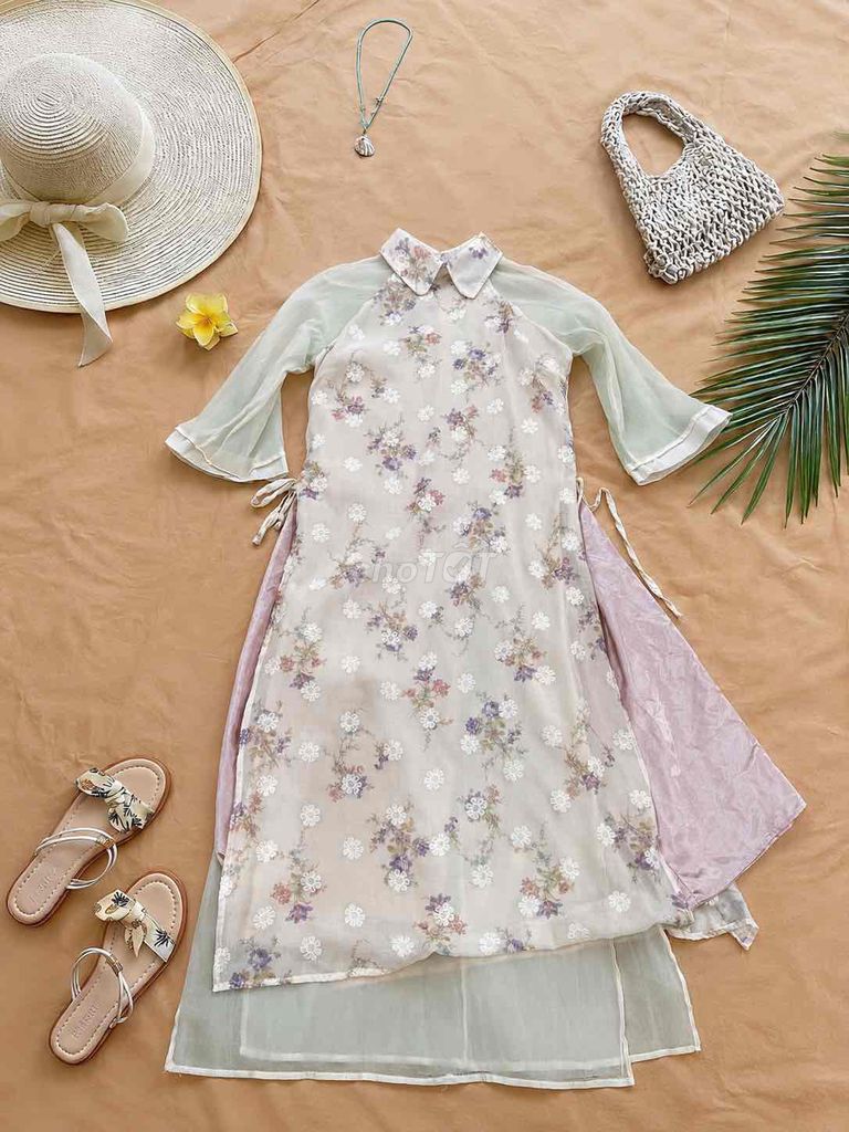 Áo dài cách tân Nữ Kem Mềm mại size M. Mua bán Quần áo tại Huyện Ý Yên Nam Định được đăng bởi Ngọc anh Hà hình 1