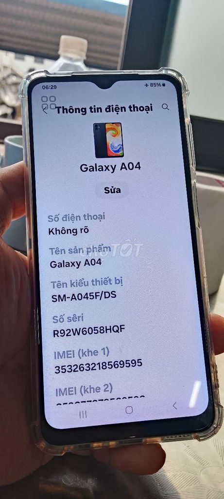 Samsung A04 3GB/32GB 99% mới. Mua bán Điện thoại tại Huyện Bình Xuyên Vĩnh Phúc được đăng bởi phương hình 1
