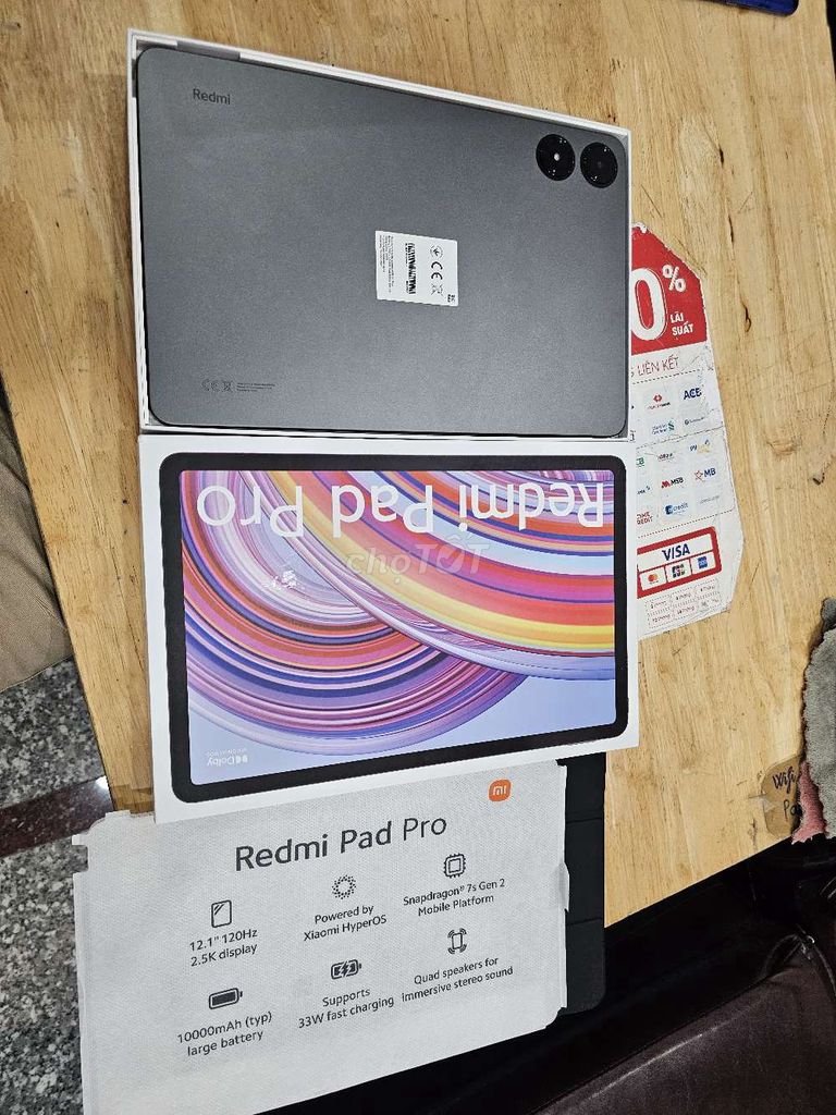 XIAOMI REDMI PAD PRO FULLBOX TGDĐ BH 28/12/25 CHẤT