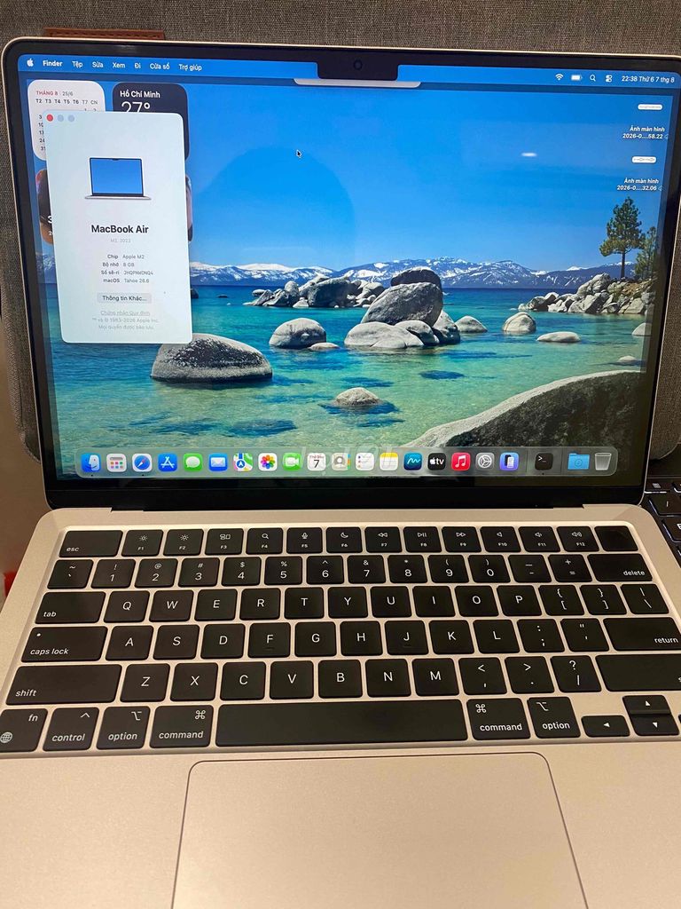 Apple MacBook Air M2 8GB/256GB Bạc Đã sử dụng. Mua bán Laptop tại Thành phố Thủ Đức Tp Hồ Chí Minh được đăng bởi Hoàng Anh Đỗ V hình 1