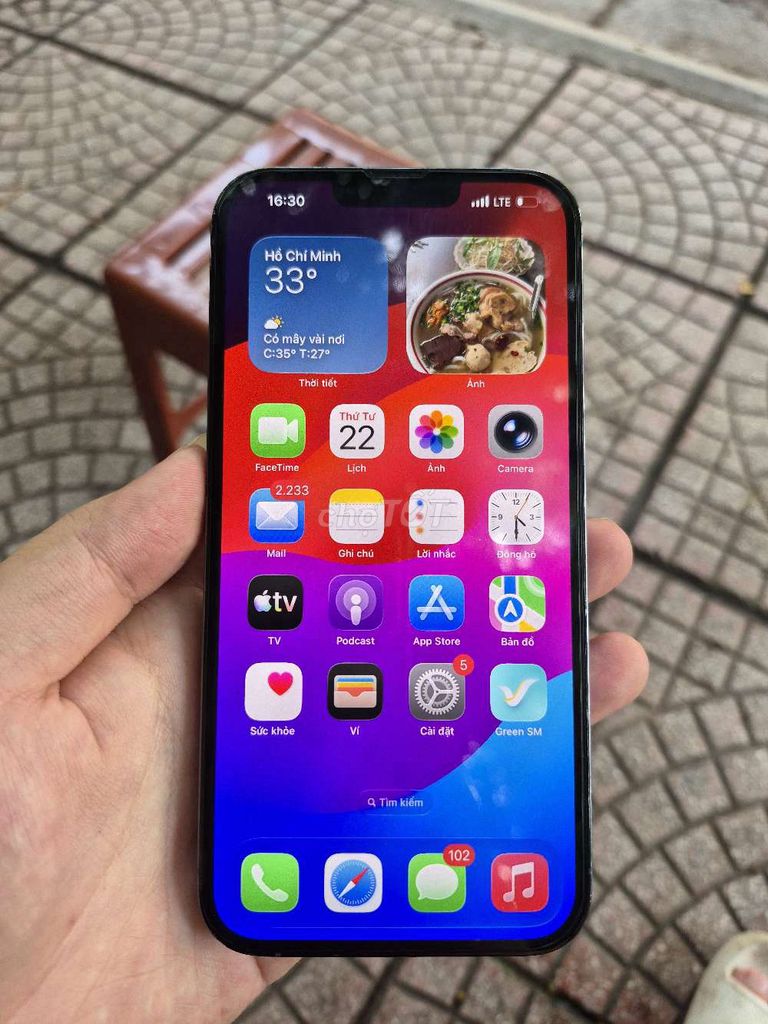 Apple iPhone 13 Pro Max 128GB Xám Đã qua sử dụng. Mua bán Điện thoại tại Quận Long Biên Hà Nội được đăng bởi Phát hình 1
