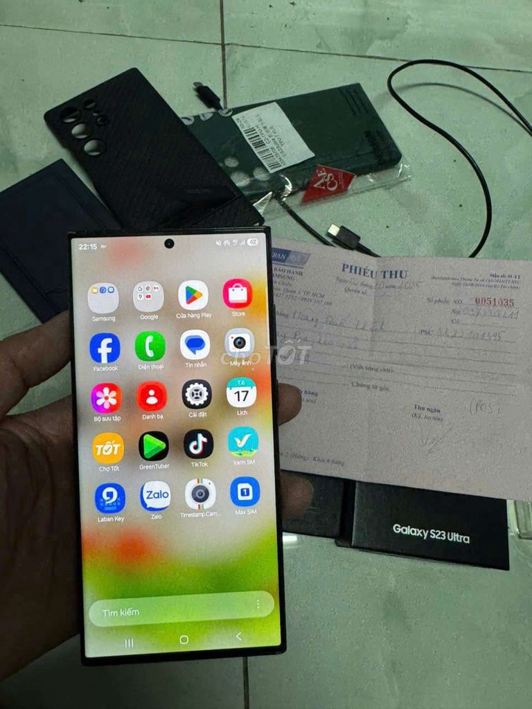 Samsung Galaxy S23 Ultra 512GB Xám. Mua bán Điện thoại tại Huyện Bình Chánh Tp Hồ Chí Minh được đăng bởi kemthui hình 1