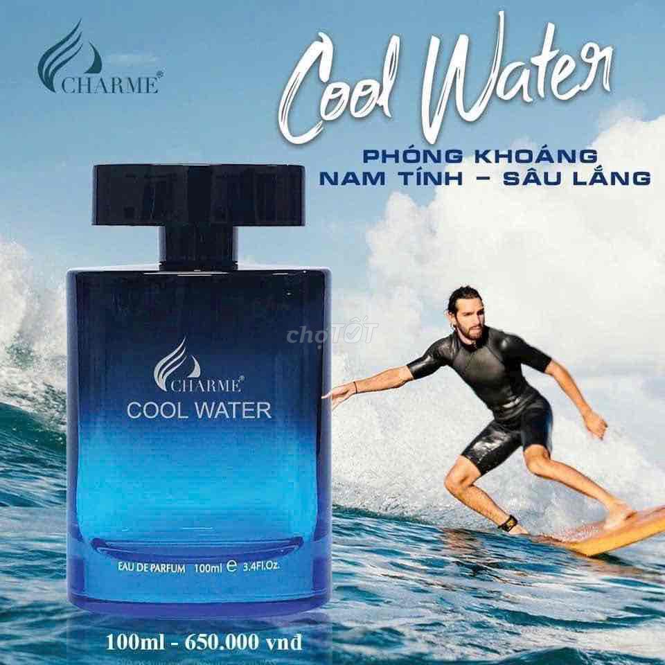Nước hoa Charme Cool Water Nam 100ml. Mua bán Nước hoa tại Quận Cái Răng Cần Thơ được đăng bởi Vân Store Charme hình 1