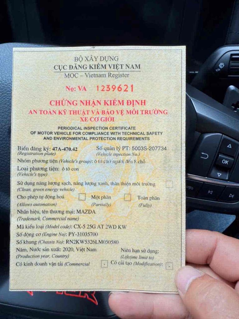 Mazda CX 5 2020 2.5L Signature Premium - 79528km. Mua bán Ô tô tại Huyện Buôn Đôn Đắk Lắk được đăng bởi Nhat hình 10