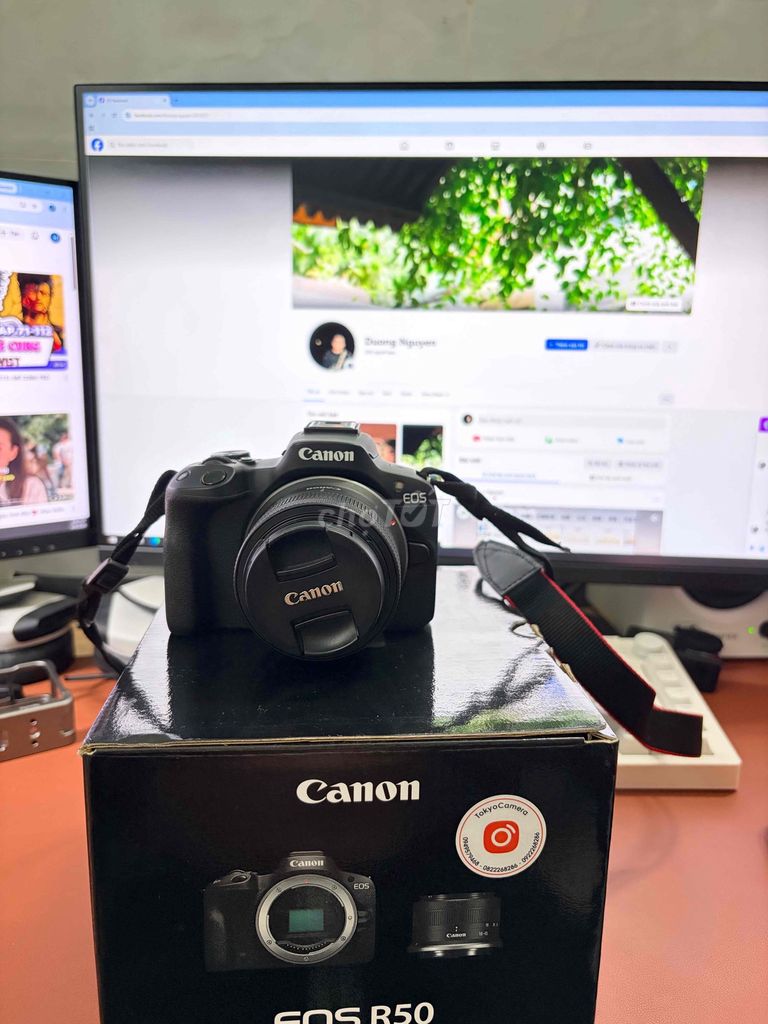 Máy ảnh Canon R50 Đen. Mua bán Máy ảnh, Máy quay tại Thành phố Phú Quốc Kiên Giang được đăng bởi Trung hình 1