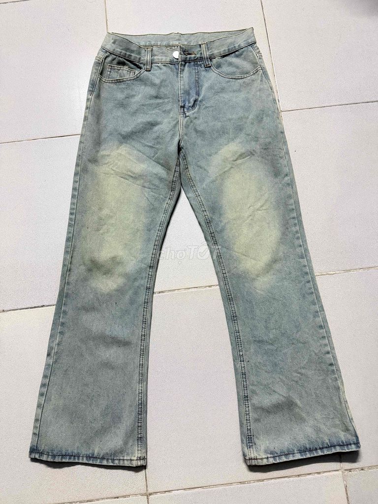 Quần jean ống loe size 29 xanh nhạt. Mua bán Quần áo tại Quận Tân Bình Tp Hồ Chí Minh được đăng bởi Đặng Phúc Khang hình 1