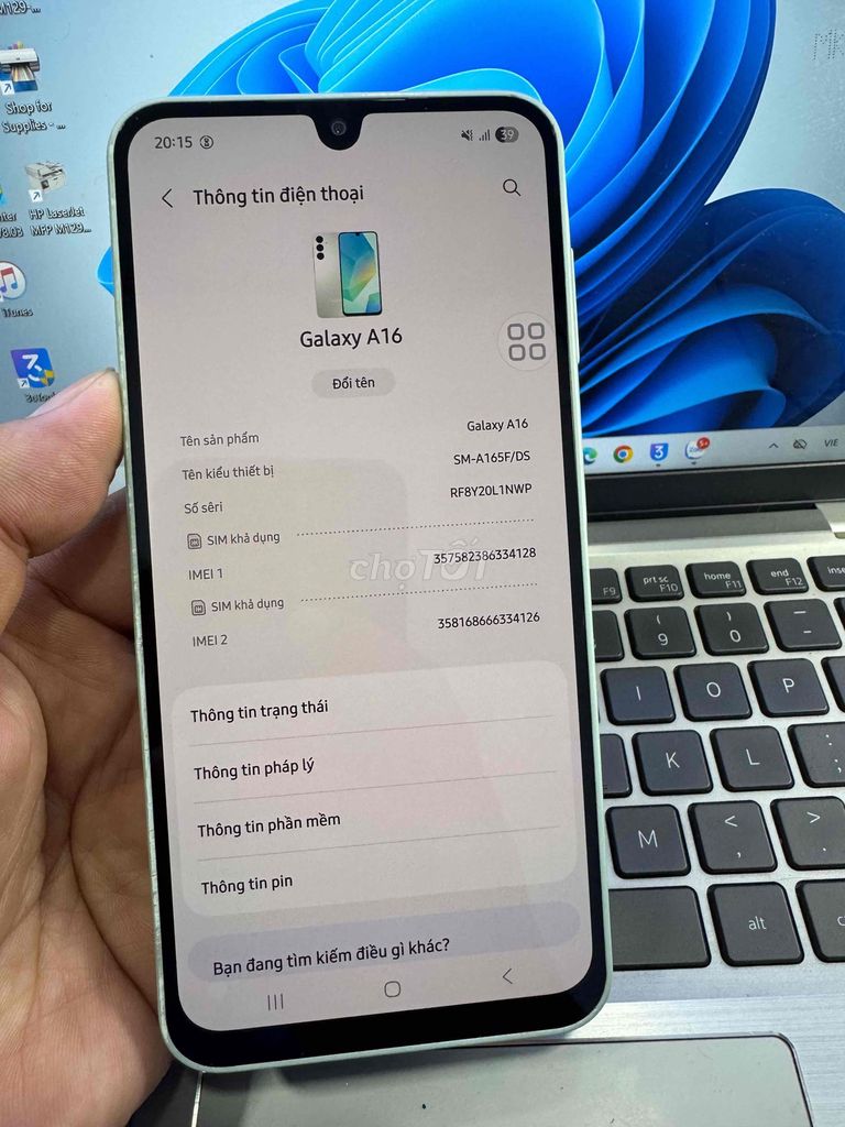 Samsung Galaxy A16 128GB Xanh lá nhạt. Mua bán Điện thoại tại Quận 6 Tp Hồ Chí Minh được đăng bởi QUỐC THIÊN BÁN GÓP 0 ĐỒNG  hình 1