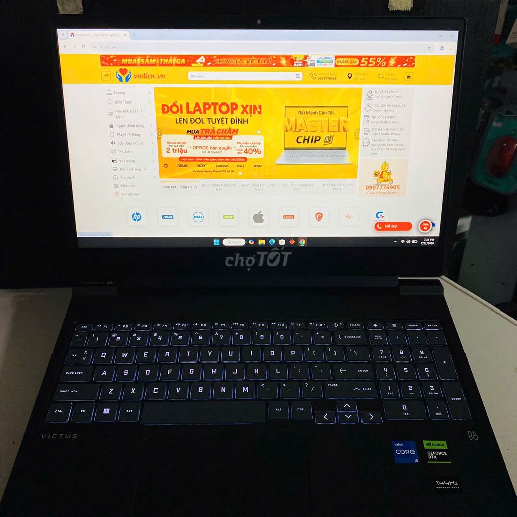 HP GamingVICTUS16 R0283TX i5-13500H 16/512 RTX3050. Mua bán Laptop tại Quận Ninh Kiều Cần Thơ được đăng bởi Võ Diện hình 1