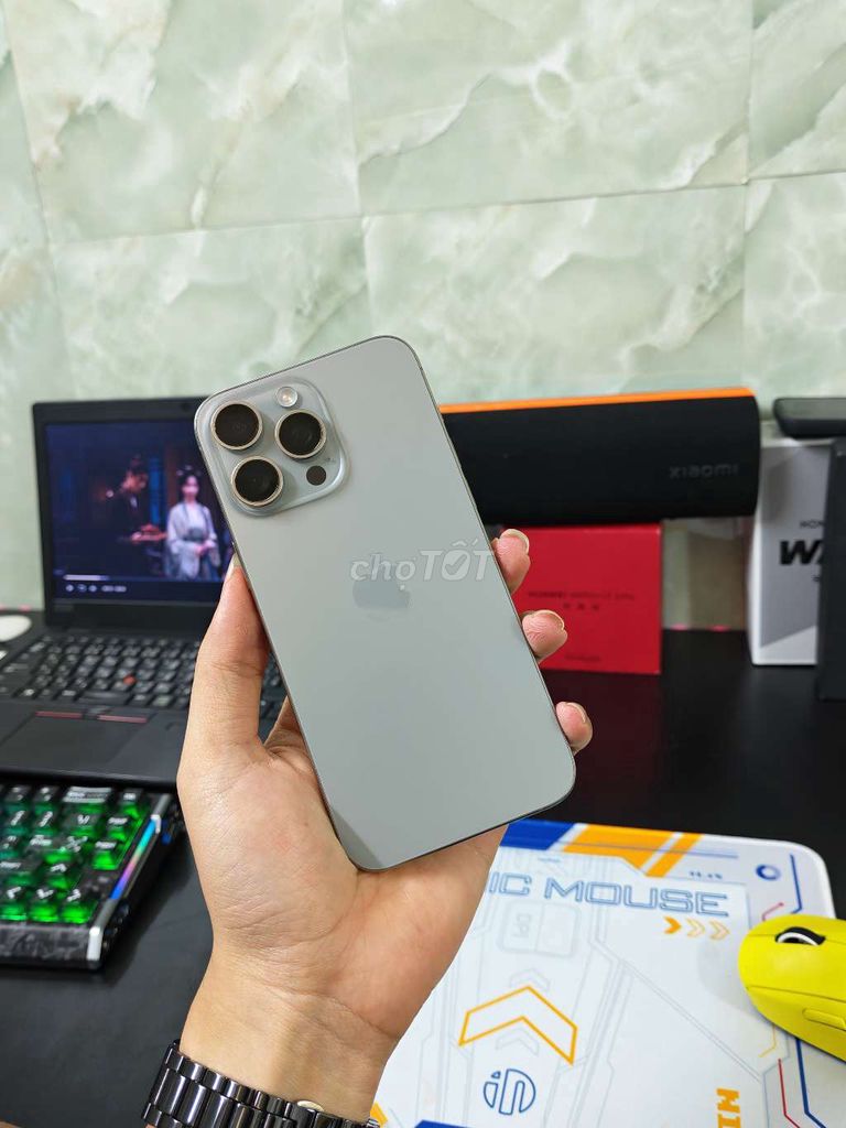 iPhone 15 Pro Max 256GB Xám Đã sử dụng. Mua bán Điện thoại tại Huyện Đông Anh Hà Nội được đăng bởi Đại Húp hình 1